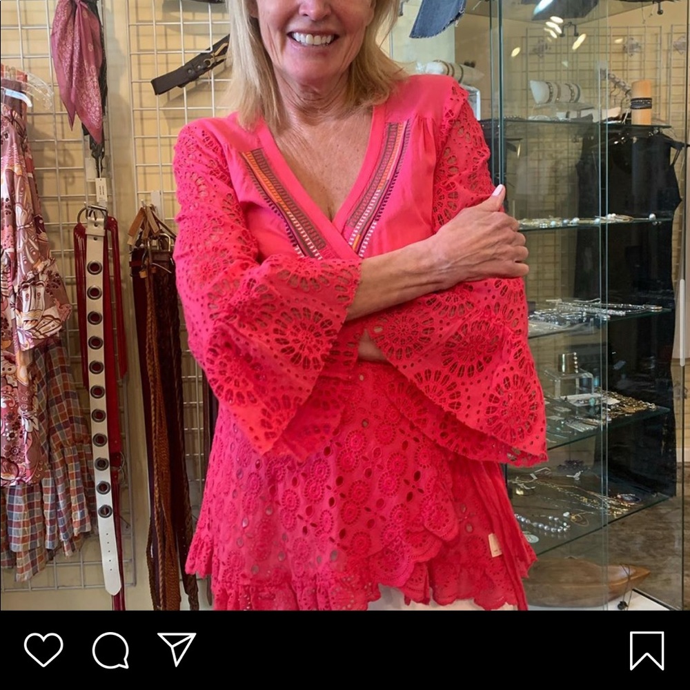Odd Molly bright pink blouse